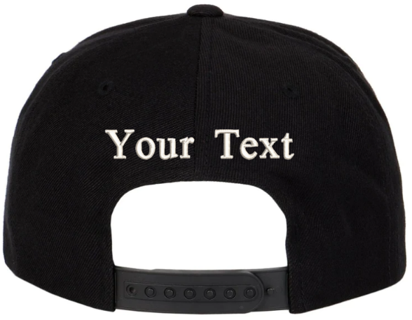 Back Of Hat Text ADD ON (ADD FOR EACH HAT)