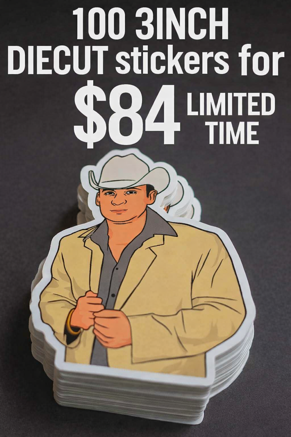 100 Custom Die-Cut Stickers