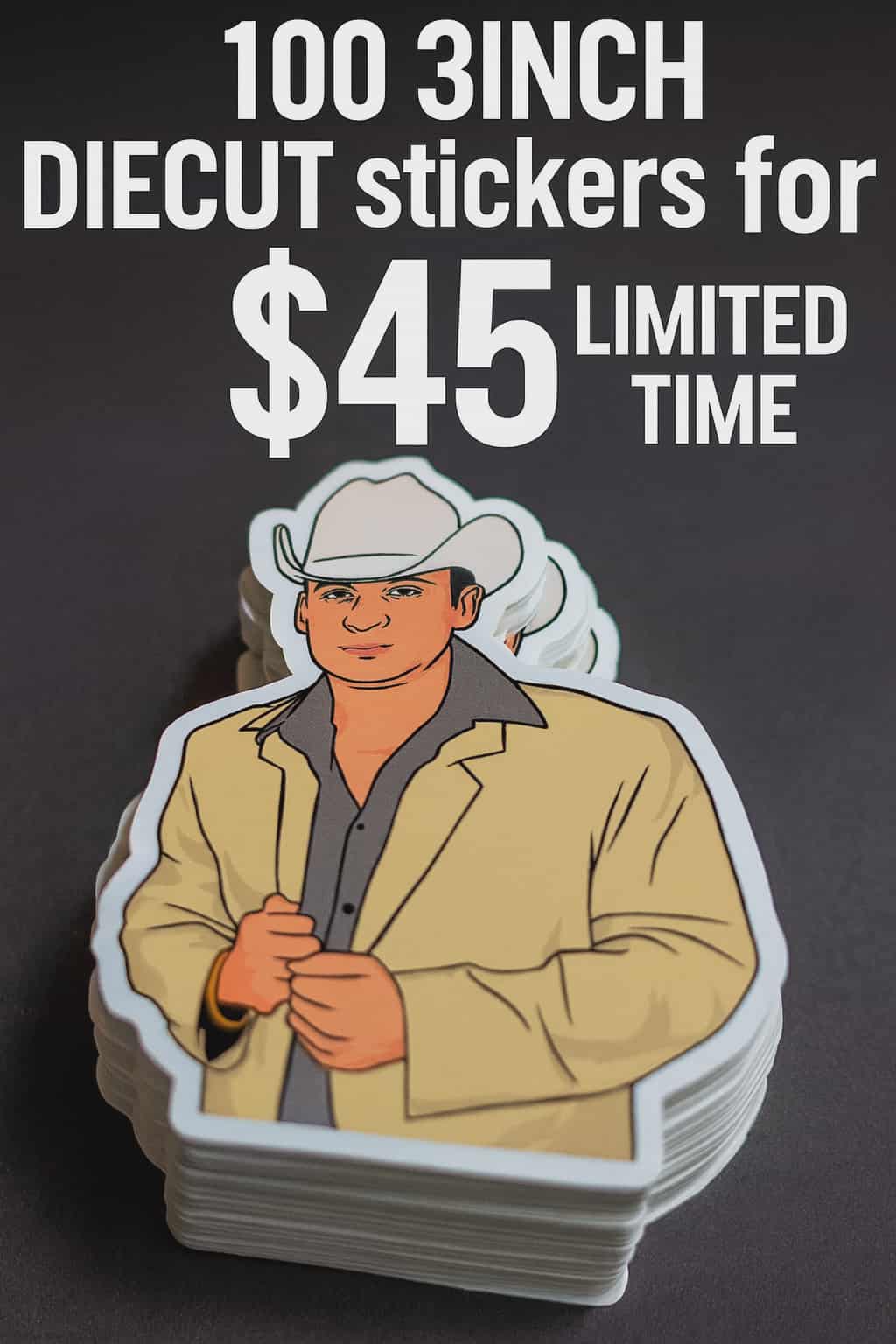 100 Custom Die-Cut Stickers