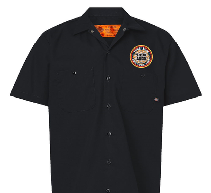 Custom Embroidered Dickies Work Shirt | Industrial Short Sleeve Uniform with Your Logo