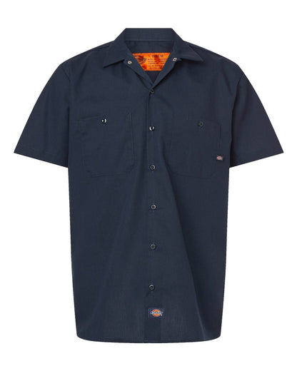 Custom Embroidered Dickies Work Shirt | Industrial Short Sleeve Uniform with Your Logo